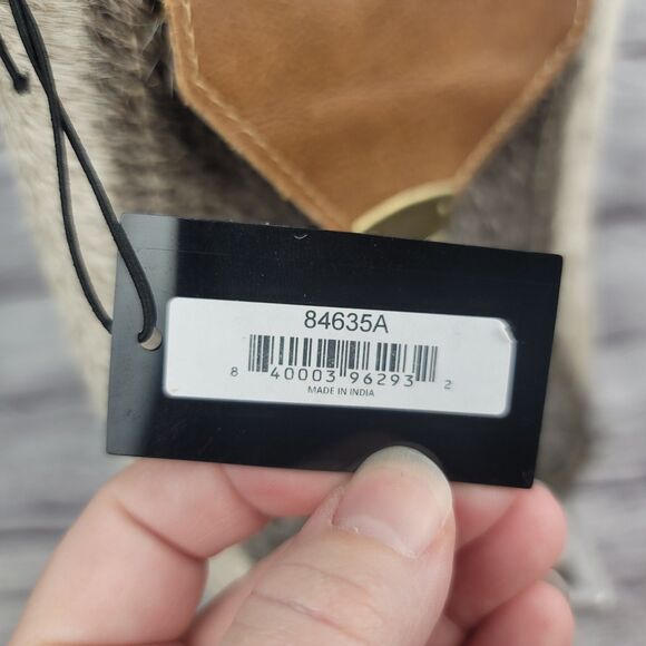 NWT CROSSTREE LANE Fur Leather Convertible Crossbody Bag Purse Phone - Picture 3 of 9